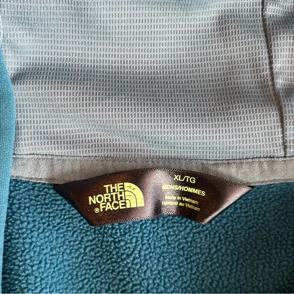 The North Face Men’s Hooded Sweatshirt Drawstring Kangaroo Pocket Teal Green XL